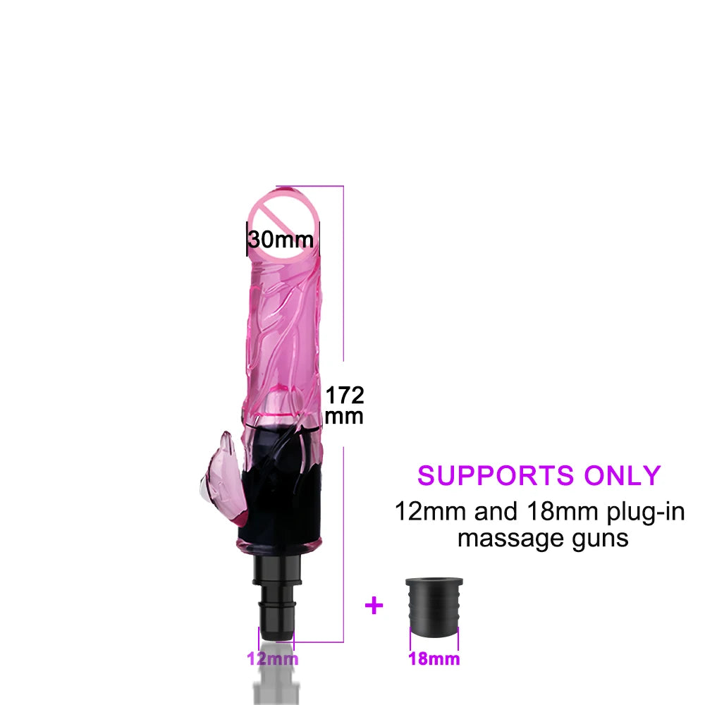 2026 Mini Massage gun Automatic Silent Sex Machine Male Female Sex Toy Masturbator Enhance Pleasure Dildo Vibrator Adult Gift