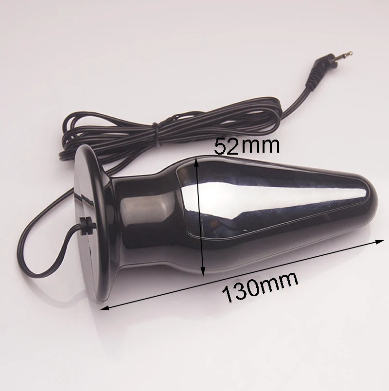 E stim Electrosex Electrostimulation Anal Butt Plug,Electric Shock Penis Cock Ring Stimulation,Electro Sex Cockring,BDSM Toys