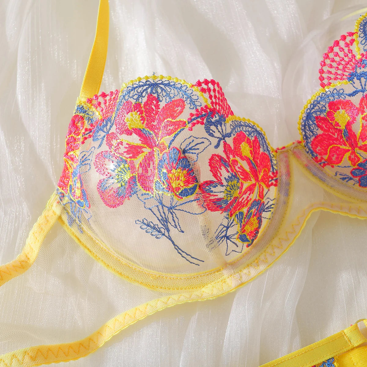 Sexy Female Lingerie Hot Erotic Lingerie For Full Floral Beautiful Underwear Luxury Intimate Sexy Female Complete